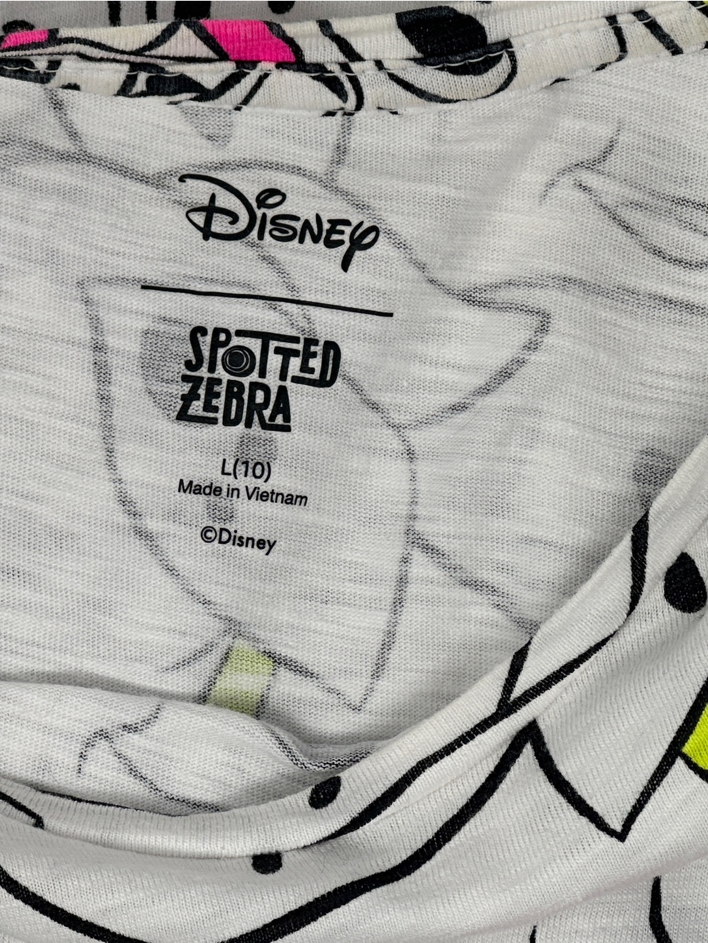 2 Disney Girls 101 Dalmatians Pink and White 100% cotton dresses - size 10 - Picture 6 of 10